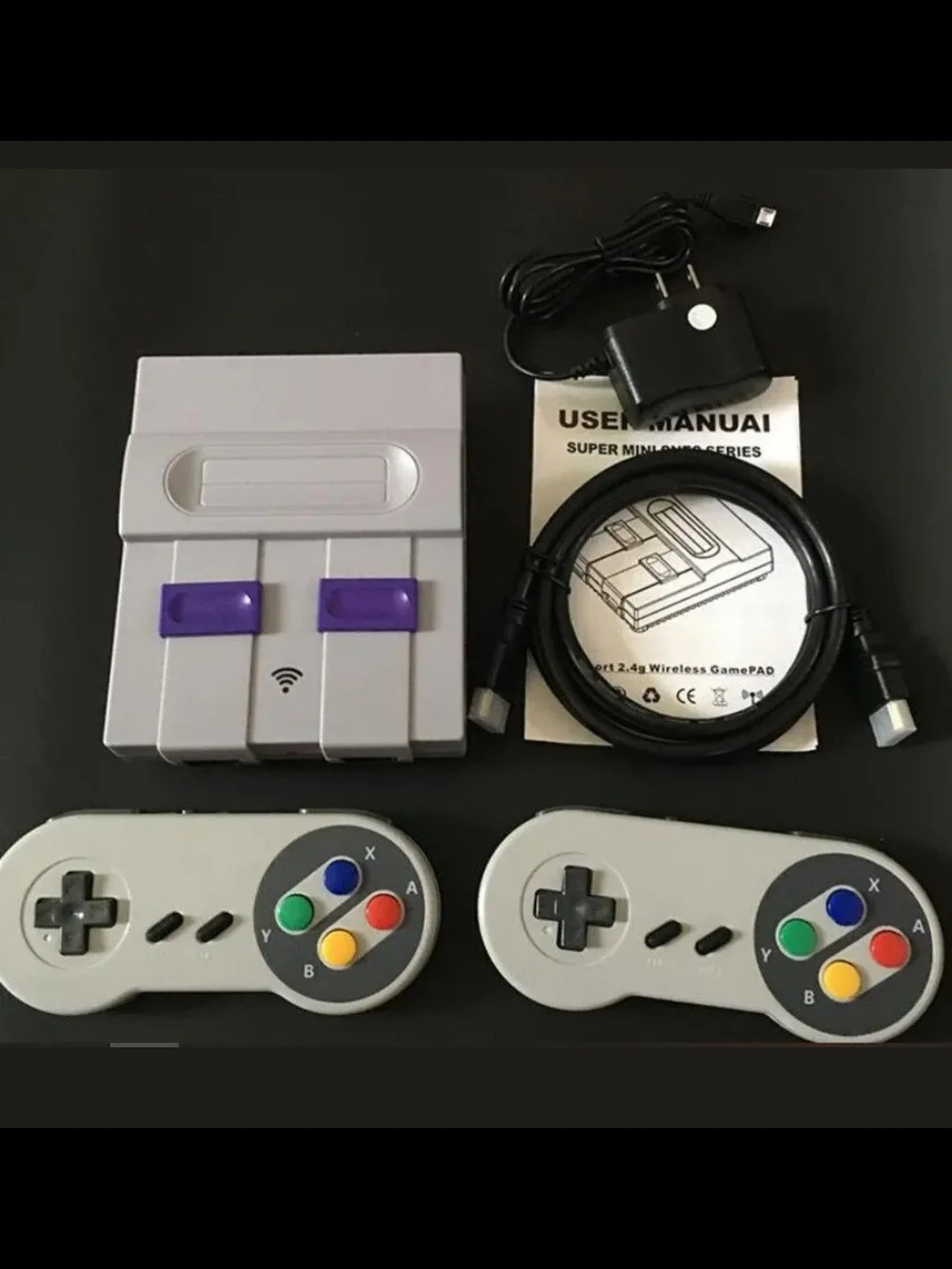 Super Mini SNES SN-02 retro NES hdmi TV game console w/ 821 classic games NEW